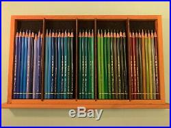120 Faber-Castell Polychromos Color Pencils Lightly Used + Wooden Storage Box