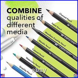120+ Mixed Media Art Pencil Set Coloured, Watercolour, Pastel, Graphite, Case