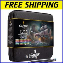 120-Piece Colored Pencil Set with Zipper Closure Perfect for Adult Artists