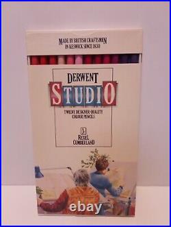 12 Derwent Studio Color Pencils Set Red Purple