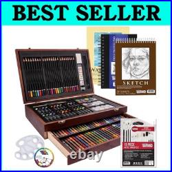 162-Piece Mega Wood Box Artist Kit with Painting
