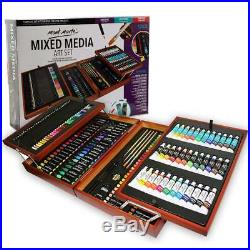 174-Piece Deluxe Craft Art Set Supplies Painting Drawing Kit in Wood Storage Box