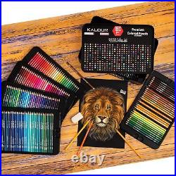 180 Colored Pencil Set for Adults Artists Rich Pigment Soft Core -12 Metall