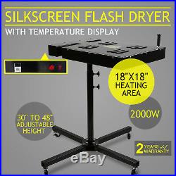 18x18 Flash Dryer Silkscreen Printing Heavy Duty Adjustable Control Box T-shirt