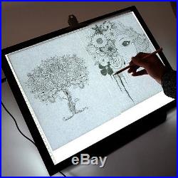19 LED Artist Stencil Board Tattoo Drawing Tracing Table Display Light Box Pad