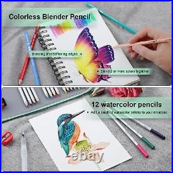 256 Colored Pencils Set for Adult Coloring, Soft Core Pencils for Drawing Blen