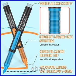 288 Colors Soft Brush Tip Acrylic Paint Markers Set, Pens for Rock, Wood, Fabric