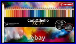 36-Color Chalk Pastel Pencils Set Watercolor Effects Artist Drawing Coloring