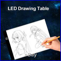 3 Bright Levels LED Tracing Light Box Board Art Tattoo Drawing Pad Table Stencil