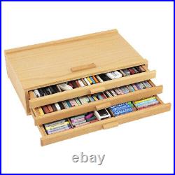 3 Drawer Wood Art Supply Storage Box 10 Pack