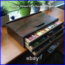 3 Drawer Wood Art Supply Storage Box 10 Pack