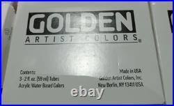 42 Boxes Of 3 (126 Total) Golden Artist Colors Assorted 2 Fl Oz Each