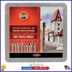 48-Piece Artist's Soft Pastel Pencil Set Erasable & Colorful Creativity