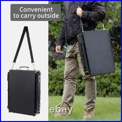 4 Legs Portable Beechwood French Easel, Black