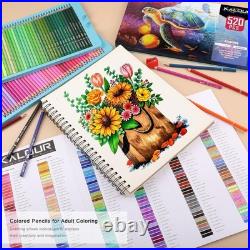 520-Color Deluxe Colored Pencil Set Perfect for Sketching, Blending & Shading