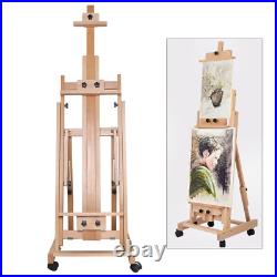 56 to 91 Adjustable Large Movable Artist Studio Easel Wooden Art Stand H-Frame