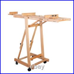 56 to 91 Adjustable Large Movable Artist Studio Easel Wooden Art Stand H-Frame