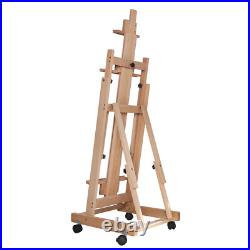 56 to 91 Adjustable Large Movable Artist Studio Easel Wooden Art Stand H-Frame