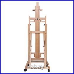 56 to 91 Adjustable Large Movable Artist Studio Easel Wooden Art Stand H-Frame