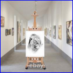 56 to 91 Adjustable Large Movable Artist Studio Easel Wooden Art Stand H-Frame