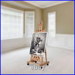 56 to 91 Adjustable Large Movable Artist Studio Easel Wooden Art Stand H-Frame