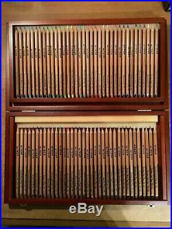 72 All New & All Different Karisma Pencils in Wooden Mahogany Box Perfection