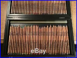 72 New & Used Karisma Pencils Shortest = 91% 2 each x 36 colours Wood box