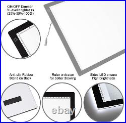 A2 LED Tracing Board Light Box Light Pad Illumination Light Panel, Dimmable Brig