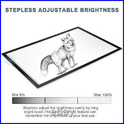 A2 Tracing LED Copy Board Light Box, Ultra-Thin Adjustable USB 03 A2 BLACK