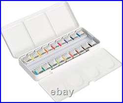 - AKADEMIE Watercolour Compact Paint Box, Plastic, 18 X 1/2 Pans, 75 791 097, Hi