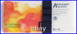 - AKADEMIE Watercolour Compact Paint Box, Plastic, 18 X 1/2 Pans, 75 791 097, Hi