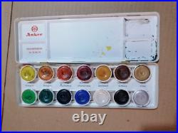 ANKER watercolor set Made in Germany tin box, vintage lighty used