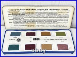 Amaco Ceramics Watercolors Semi-Moist Underglaze Decorating Colors 108 109 110