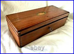 Antique CROWN STATIONARY OFFICE Watercolor ARTIST BOX with 12 PALETTES. C. 1820's