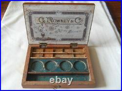 Antique Vintage Rowney artist artists paint box
