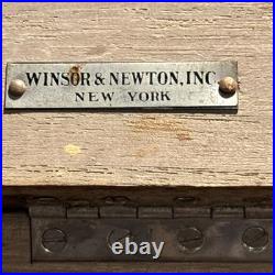 Antique Winsor & Newton Lexington Sketch Box Lock with Key Period Supplies RARE