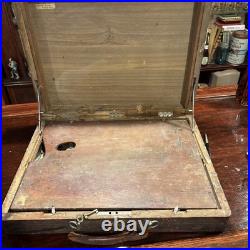 Antique Winsor & Newton Lexington Sketch Box Lock with Key Period Supplies RARE
