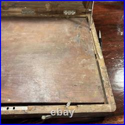 Antique Winsor & Newton Lexington Sketch Box Lock with Key Period Supplies RARE