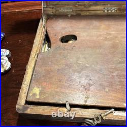Antique Winsor & Newton Lexington Sketch Box Lock with Key Period Supplies RARE
