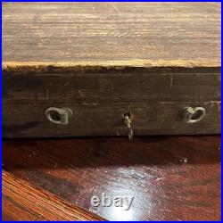 Antique Winsor & Newton Lexington Sketch Box Lock with Key Period Supplies RARE