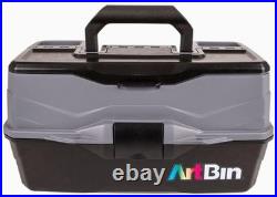 ArtBin 3-Tray Art Supply Box Portable Organizer for Paints, Brushes & Tools