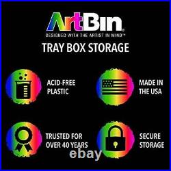 ArtBin 6918AH Twin Top 17 inch Box, Portable Art & Craft Supply Organizer wit