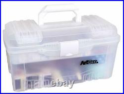ArtBin 6918AH Twin Top 17 inch Box, Portable Art & Craft Supply Organizer wit