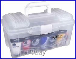 ArtBin 6918AH Twin Top 17 inch Box Portable Art & Craft Supply Organizer with