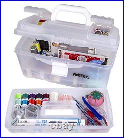 ArtBin 6918AH Twin Top 17 inch Supply Box, Portable Art & Craft Supply Organizer