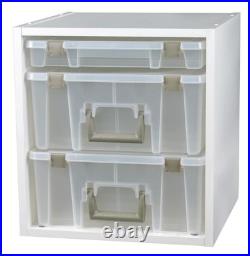 ArtBin Super Satchel Cube White Storage Box Organizer for Craft Supplies