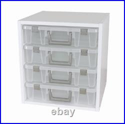 ArtBin Super Satchel Cube White Storage Box Organizer for Craft Supplies