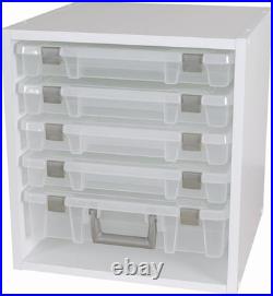 ArtBin Super Satchel Cube White Storage Box Organizer for Craft Supplies
