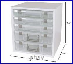 ArtBin Super Satchel Cube White Storage Box Organizer for Craft Supplies