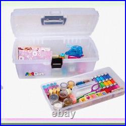 ArtEase 16 Portable Organizer Clear Lift-Out Tray Box with Handle ArtEase 16 Portable Organizer Clear Lift-Out Tray Box with Handle